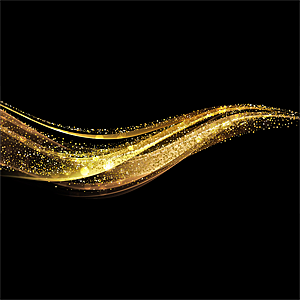 abstract shiny color gold wave 300x300